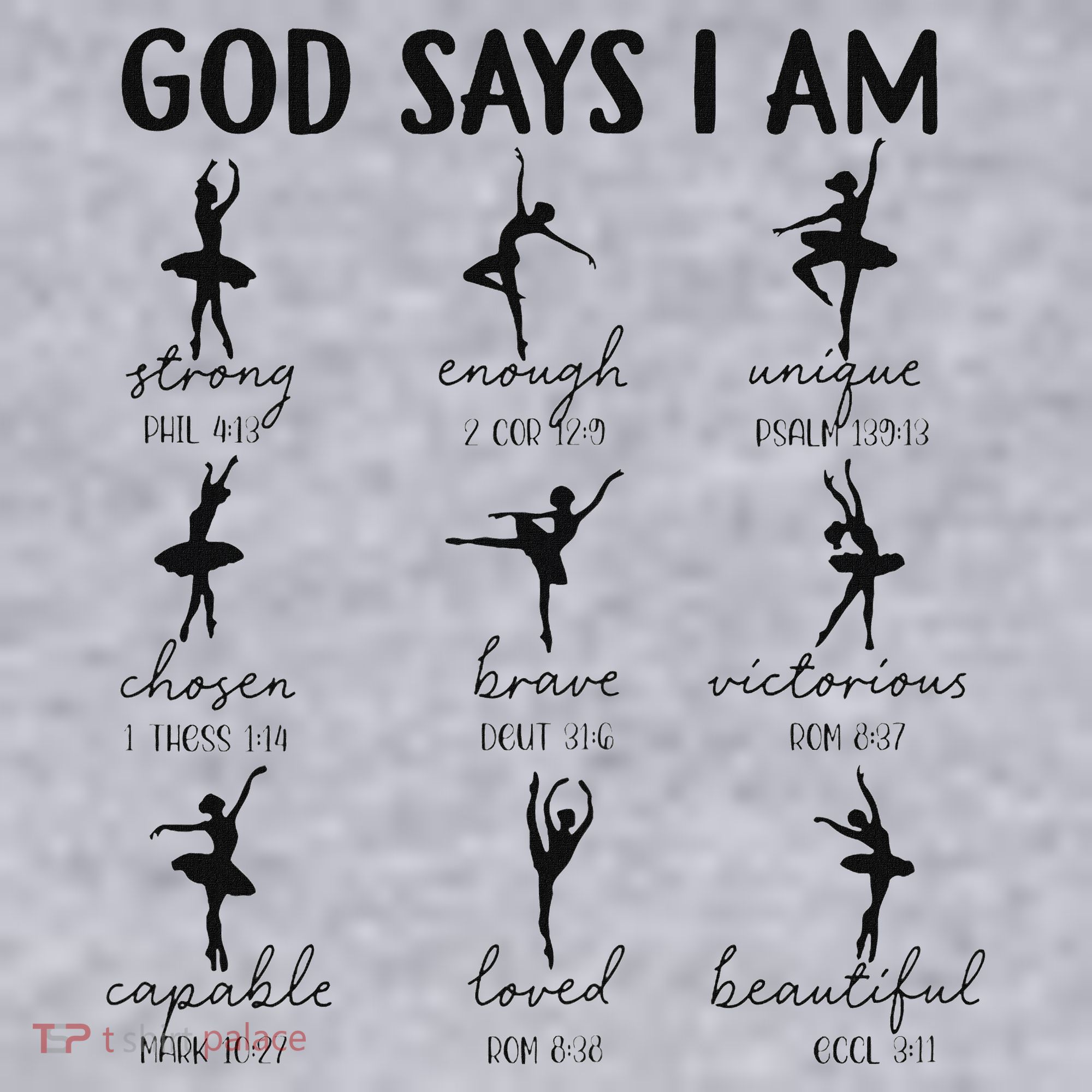 Christian God Says I Am Ballet Dancer Religious Bible Verse Women's Sweatshirt