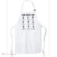 Christian God Says I Am Ballet Dancer Religious Bible Verse Apron thumb 0
