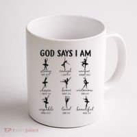 Christian God Says I Am Ballet Dancer Religious Bible Verse Coffee Mug thumb 1