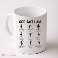 Christian God Says I Am Ballet Dancer Religious Bible Verse Coffee Mug thumb 0