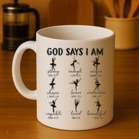 Christian God Says I Am Ballet Dancer Religious Bible Verse Coffee Mug thumb 4