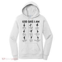 Christian God Says I Am Ballet Dancer Religious Bible Verse Women's Hoodie thumb 0
