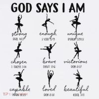 Christian God Says I Am Ballet Dancer Religious Bible Verse Mousepad thumb 1