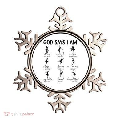 Christian God Says I Am Ballet Dancer Religious Bible Verse Ornament