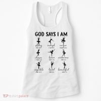 Christian God Says I Am Ballet Dancer Religious Bible Verse Women's Tank Top thumb 0