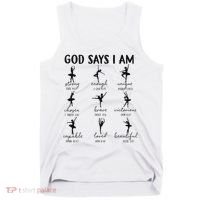 Christian God Says I Am Ballet Dancer Religious Bible Verse Tank Top thumb 0