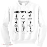 Christian God Says I Am Ballet Dancer Religious Bible Verse Kids Sweatshirt thumb 0