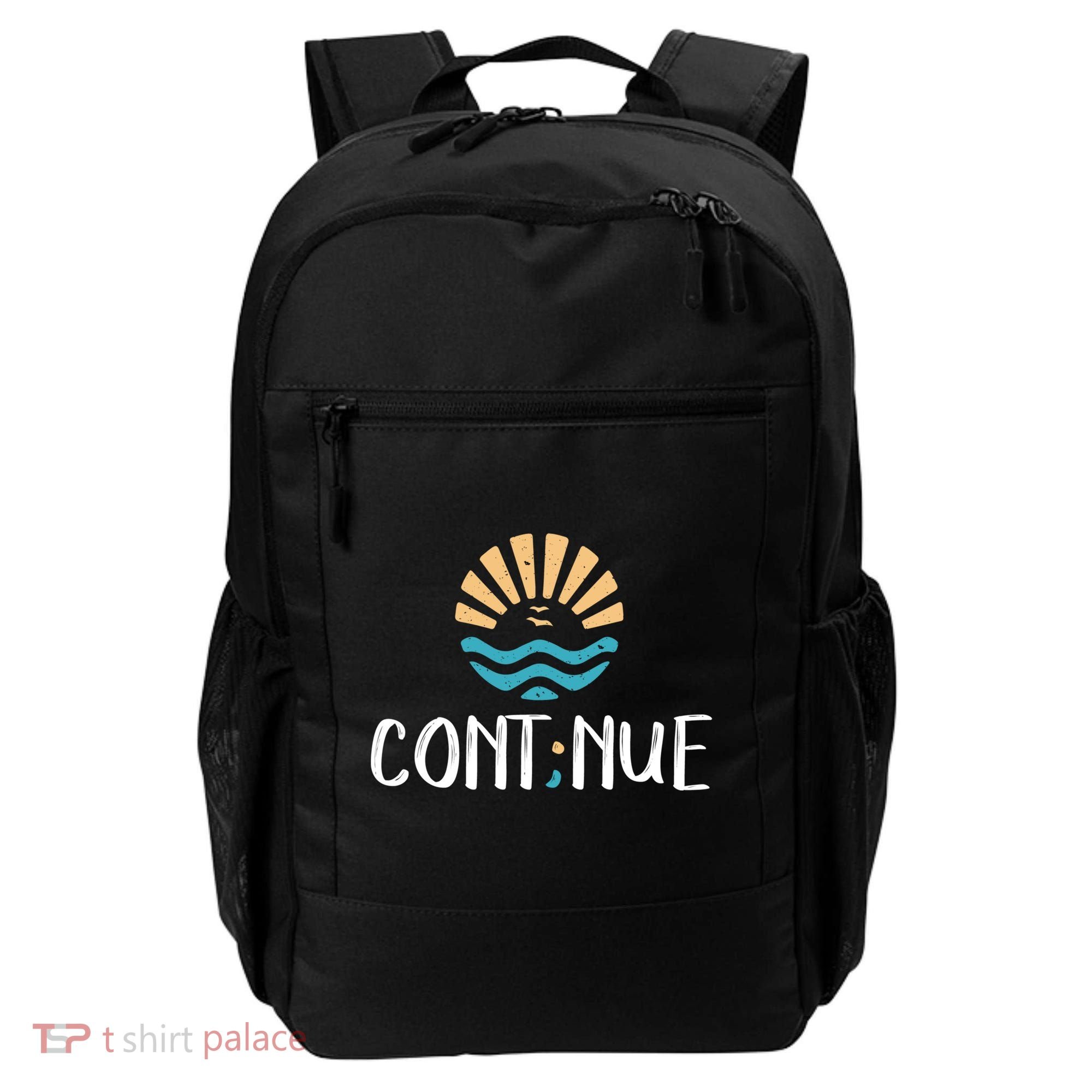 Cont;nue Gift Semicolon Tal Health Awareness Gift Backpack