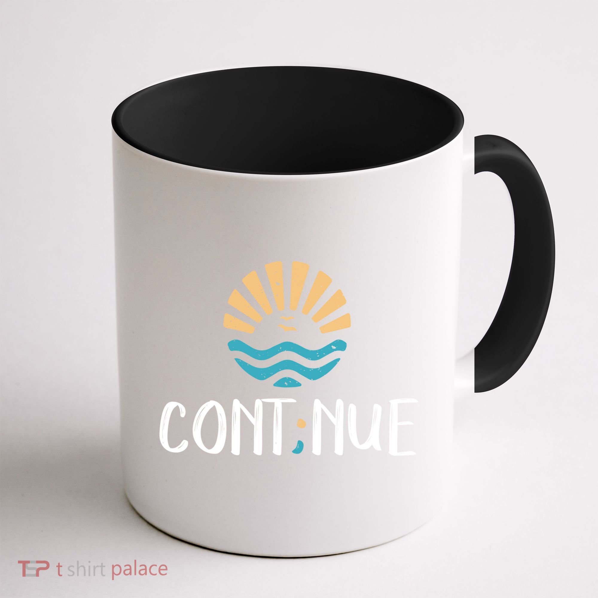 Cont;nue Gift Semicolon Tal Health Awareness Gift Coffee Mug