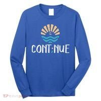 Cont;nue Gift Semicolon Tal Health Awareness Gift Long Sleeve Shirt thumb 0
