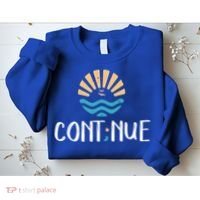 Cont;nue Gift Semicolon Tal Health Awareness Gift Sweatshirt thumb 2