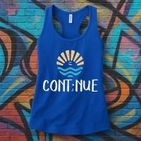 Cont;nue Gift Semicolon Tal Health Awareness Gift Women's Tank Top thumb 3