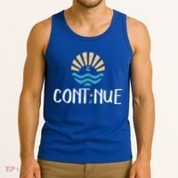 Cont;nue Gift Semicolon Tal Health Awareness Gift Tank Top thumb 3