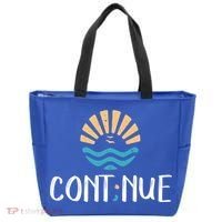 Cont;nue Gift Semicolon Tal Health Awareness Gift Tote Bag thumb 0