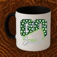 Cute Go Seattle Leopard Print Cheer Megaphone Football Fan Coffee Mug thumb 2