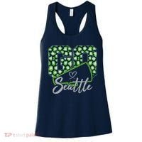 Cute Go Seattle Leopard Print Cheer Megaphone Football Fan Women's Tank Top thumb 0