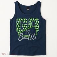 Cute Go Seattle Leopard Print Cheer Megaphone Football Fan Tank Top thumb 2