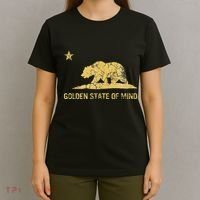 California Golden State Of Mind Retro Fade T-Shirt thumb 4