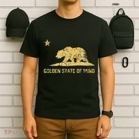 California Golden State Of Mind Retro Fade T-Shirt thumb 6