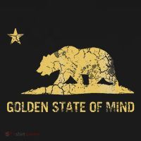 California Golden State Of Mind Retro Fade T-Shirt thumb 7