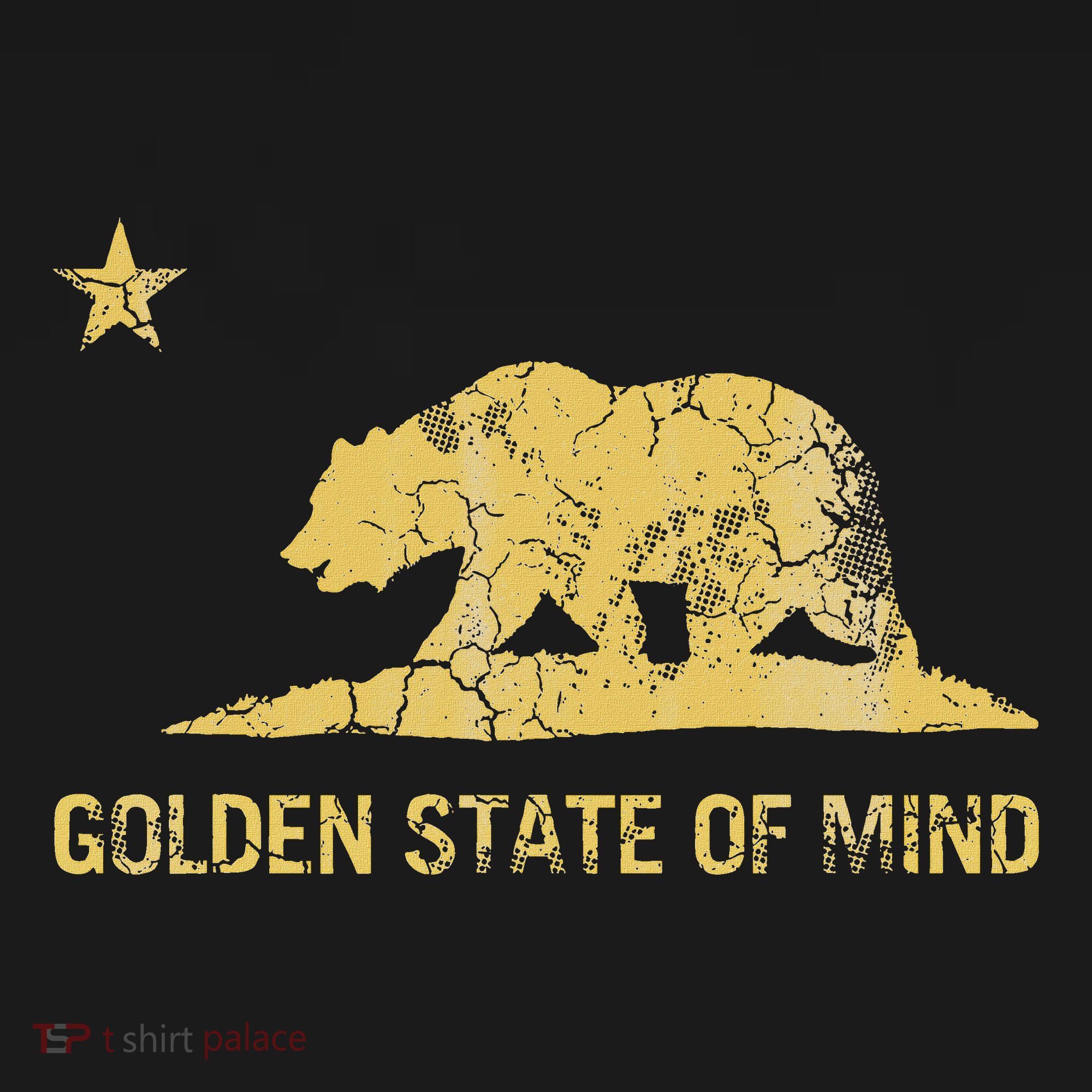 California Golden State Of Mind Retro Fade T-Shirt