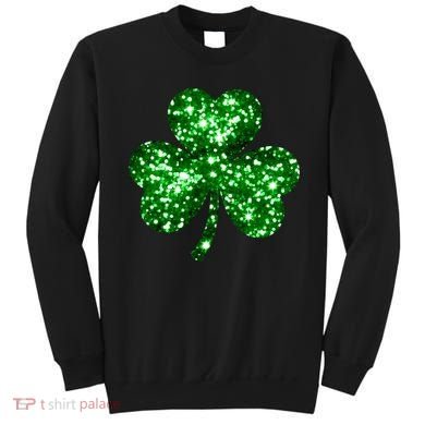 Cute Glittery St Patrick's Day Shamrock Sweatshirt