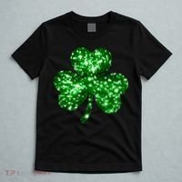 Cute Glittery St Patrick's Day Shamrock T-Shirt thumb 5