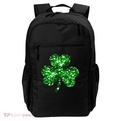 Cute Glittery St Patrick's Day Shamrock Backpack