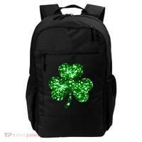 Cute Glittery St Patrick's Day Shamrock Backpack thumb 0