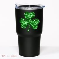 Cute Glittery St Patrick's Day Shamrock Tumbler thumb 0
