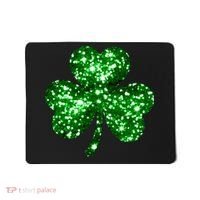 Cute Glittery St Patrick's Day Shamrock Mousepad thumb 0