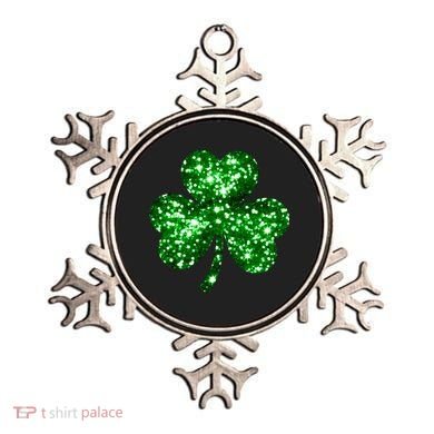 Cute Glittery St Patrick's Day Shamrock Ornament