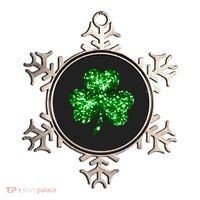 Cute Glittery St Patrick's Day Shamrock Ornament thumb 0