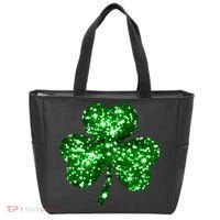 Cute Glittery St Patrick's Day Shamrock Tote Bag thumb 0
