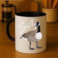 Canadian Goose Silly Goose Funny Cute Bird Hunter Coffee Mug thumb 4