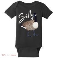 Canadian Goose Silly Goose Funny Cute Bird Hunter Baby Bodysuit thumb 0