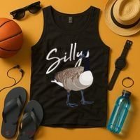 Canadian Goose Silly Goose Funny Cute Bird Hunter Tank Top thumb 4