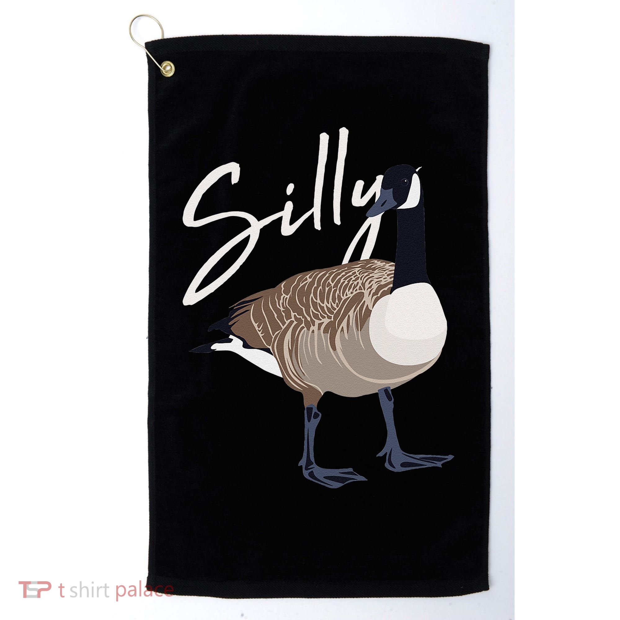 Canadian Goose Silly Goose Funny Cute Bird Hunter Golf Towel