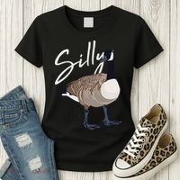 Canadian Goose Silly Goose Funny Cute Bird Hunter Women's T-Shirt thumb 3