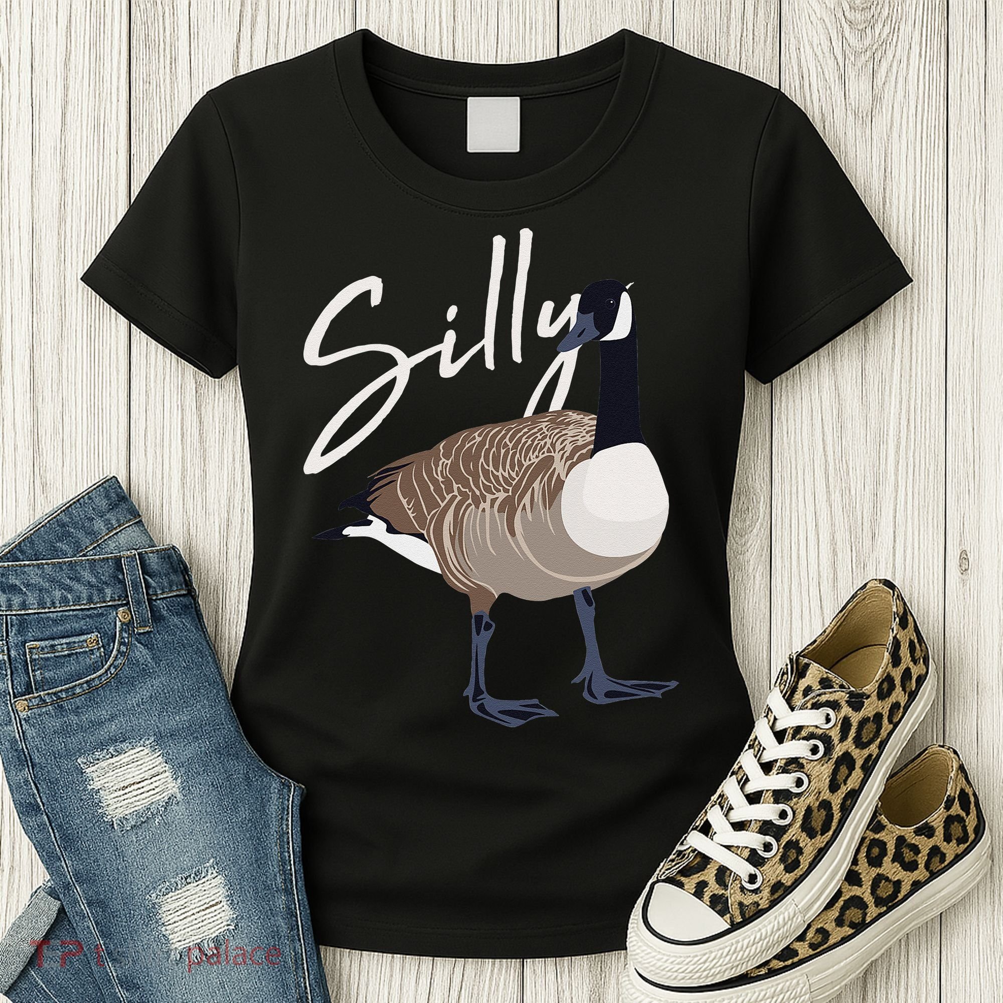Canadian Goose Silly Goose Funny Cute Bird Hunter Women's T-Shirt