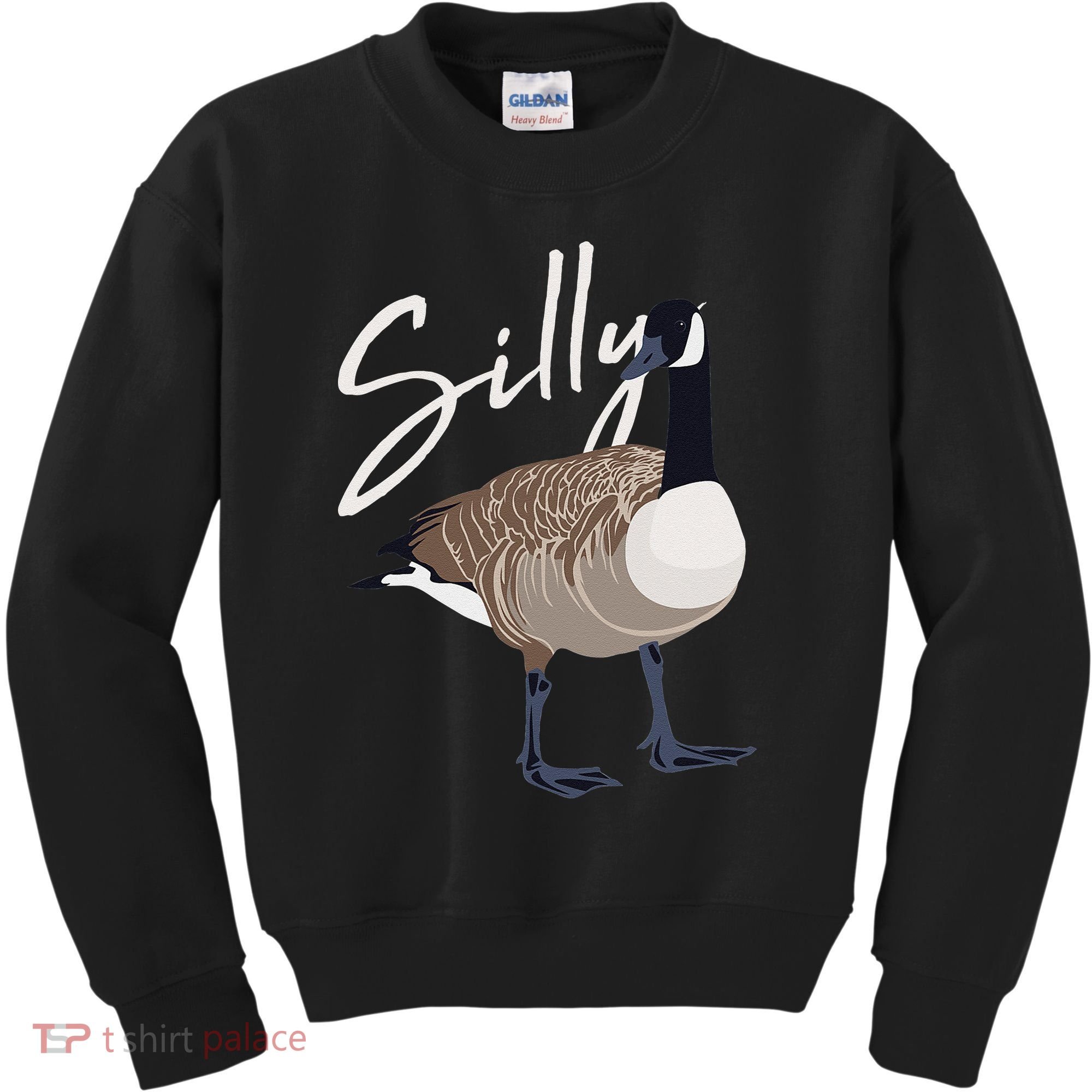 Canadian Goose Silly Goose Funny Cute Bird Hunter Kids Sweatshirt
