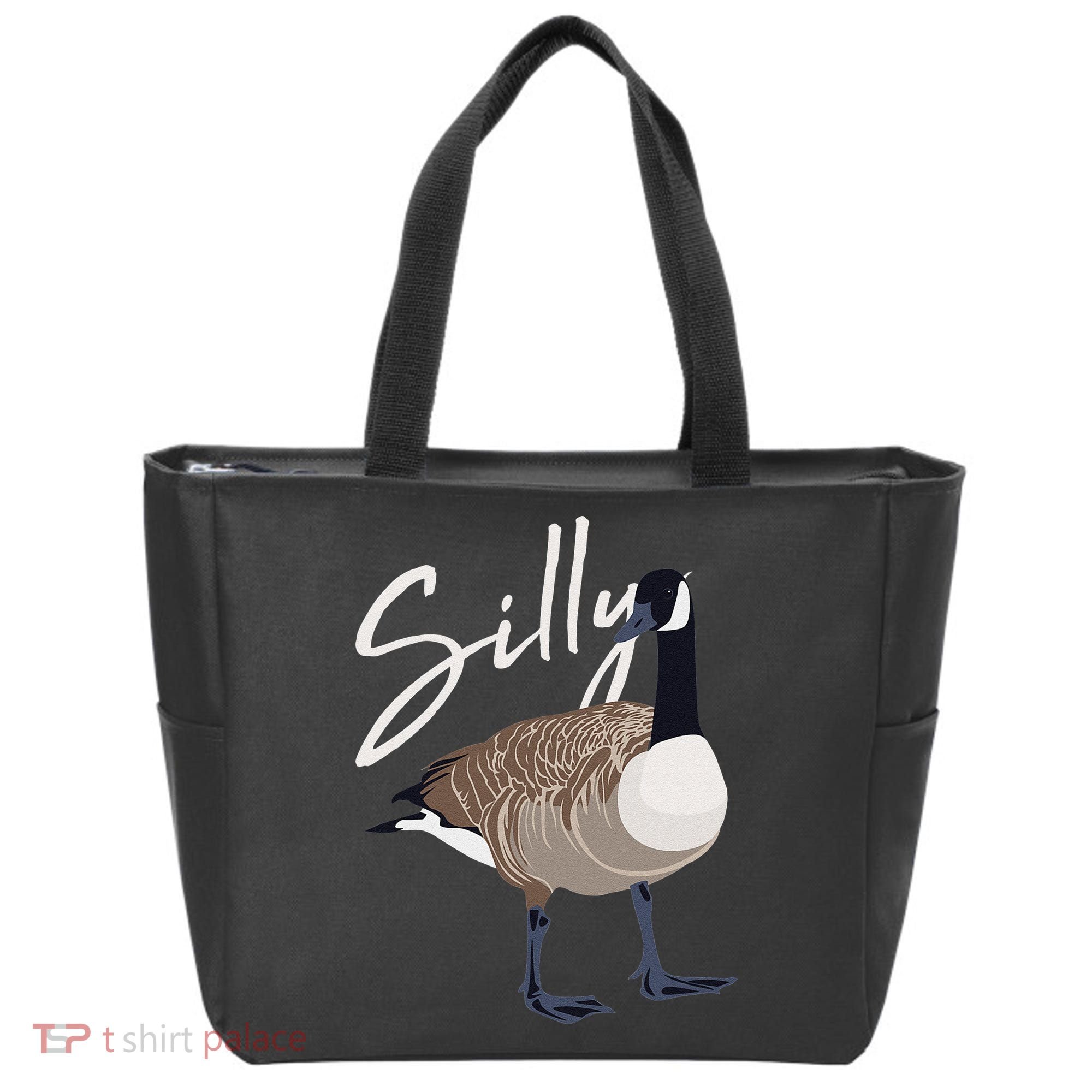 Canadian Goose Silly Goose Funny Cute Bird Hunter Tote Bag