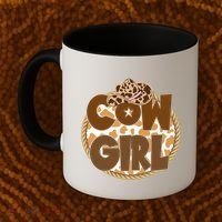 Cow Girl Southern Country Cute Coffee Mug thumb 2