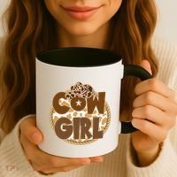 Cow Girl Southern Country Cute Coffee Mug thumb 3