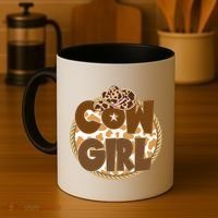 Cow Girl Southern Country Cute Coffee Mug thumb 4