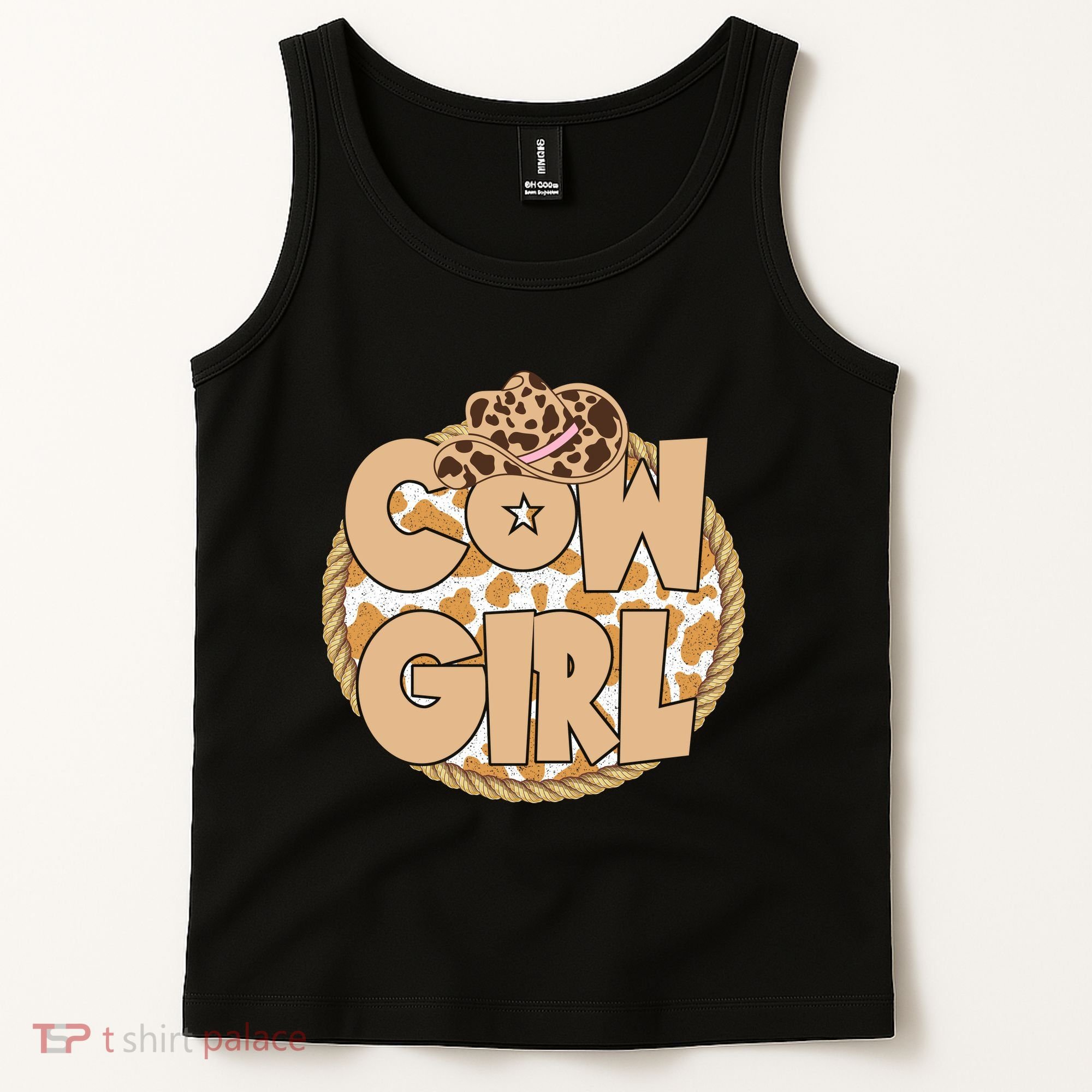 Cow Girl Southern Country Cute Tank Top