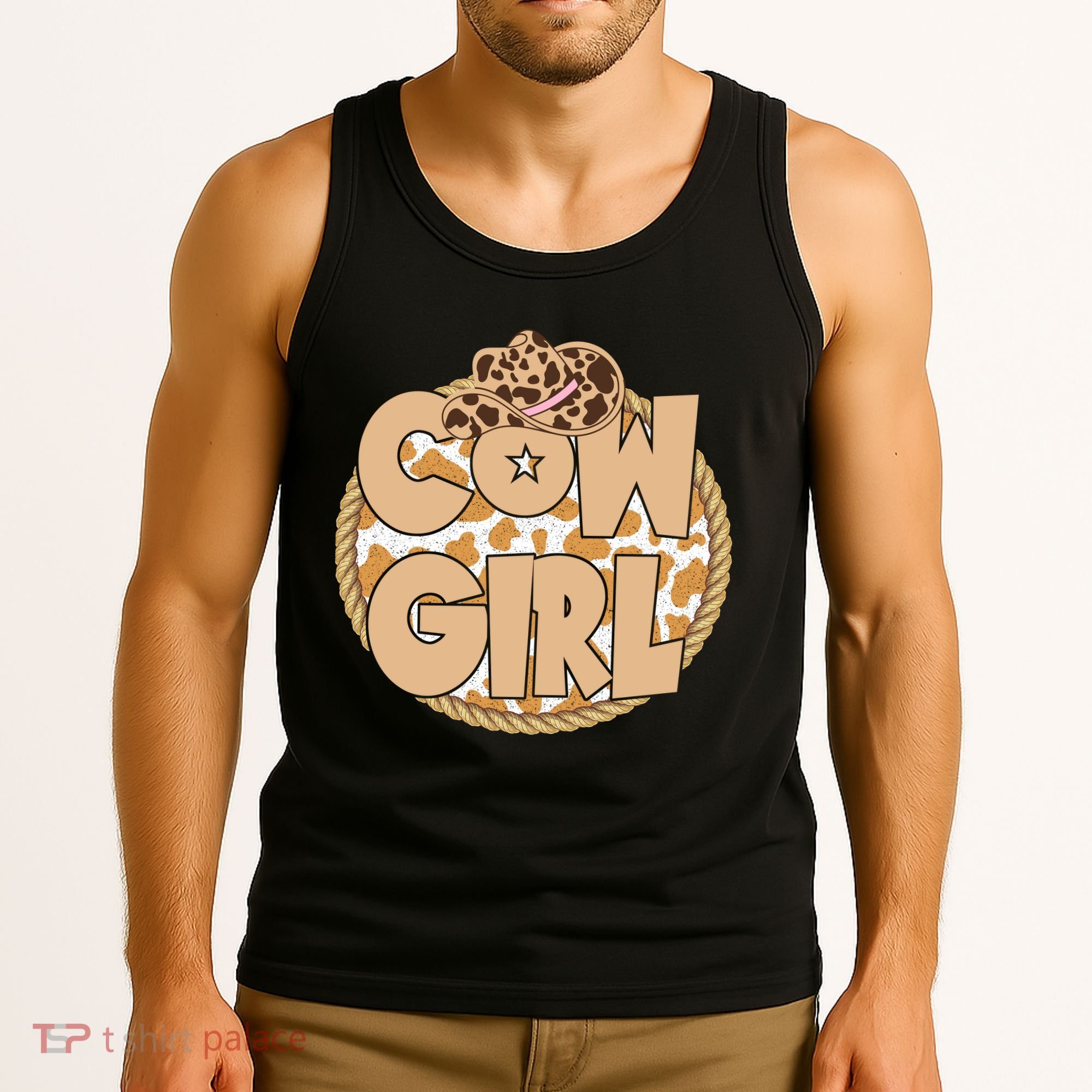 Cow Girl Southern Country Cute Tank Top