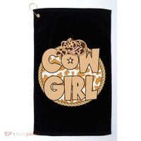 Cow Girl Southern Country Cute Golf Towel thumb 0