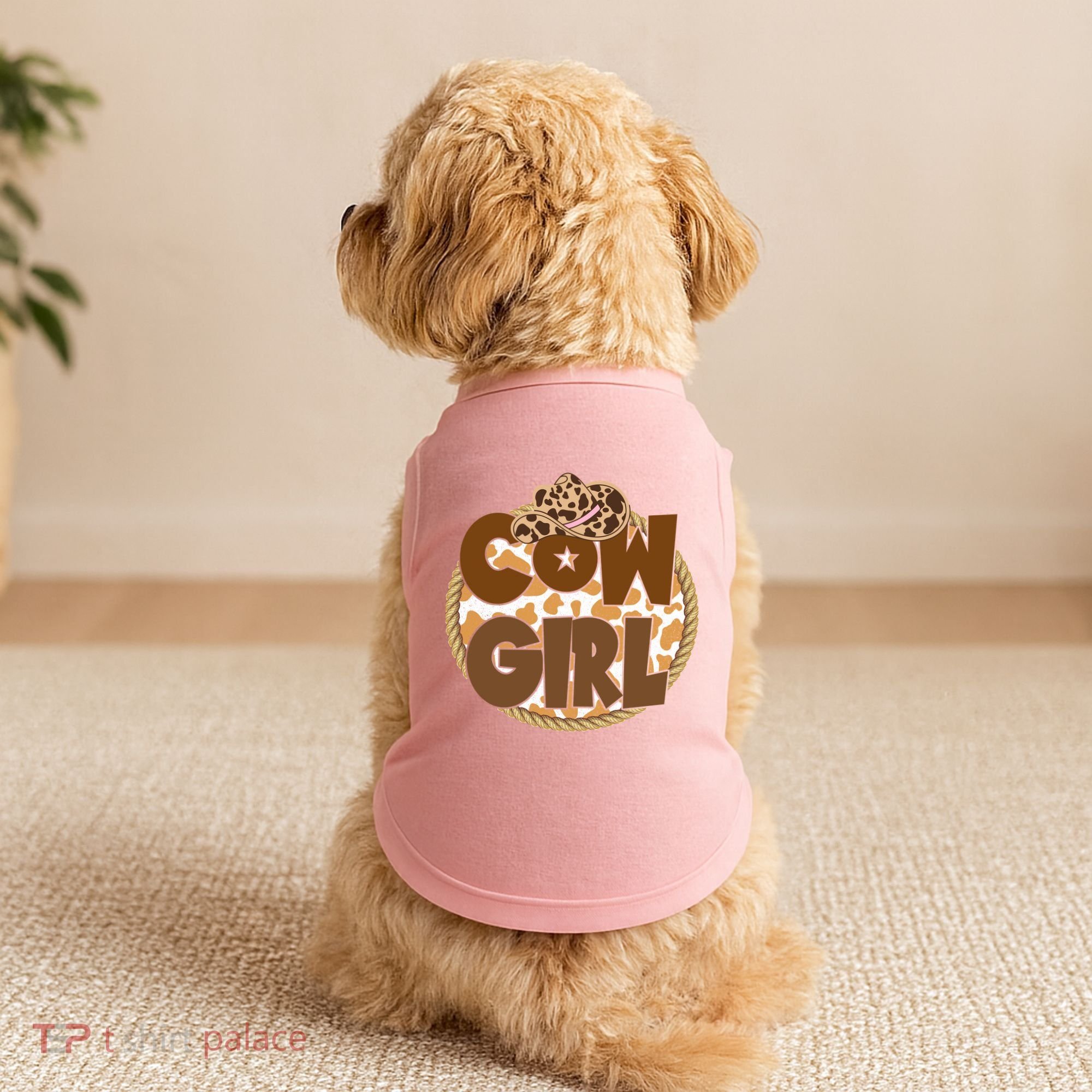 Cow Girl Southern Country Cute Doggie Tank