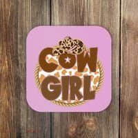 Cow Girl Southern Country Cute Coaster thumb 0